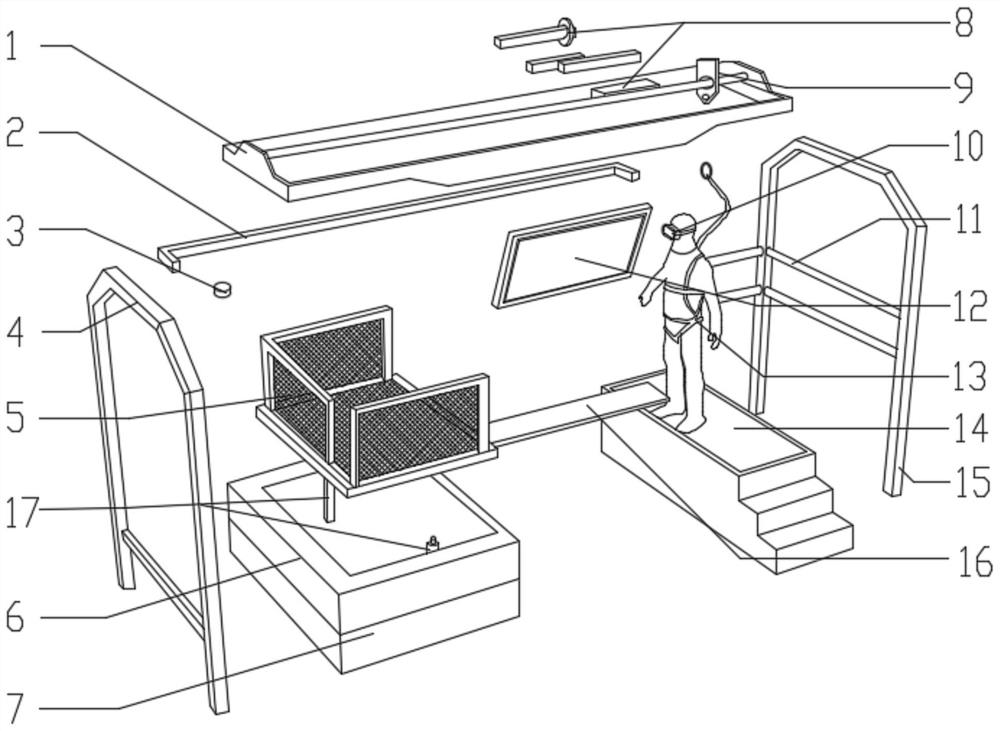 VR safety training experience dynamic platform and application method thereof