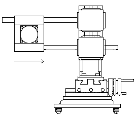 Universal milling and drilling tool with functions of horizontal moving adjustment and positioning of milling head