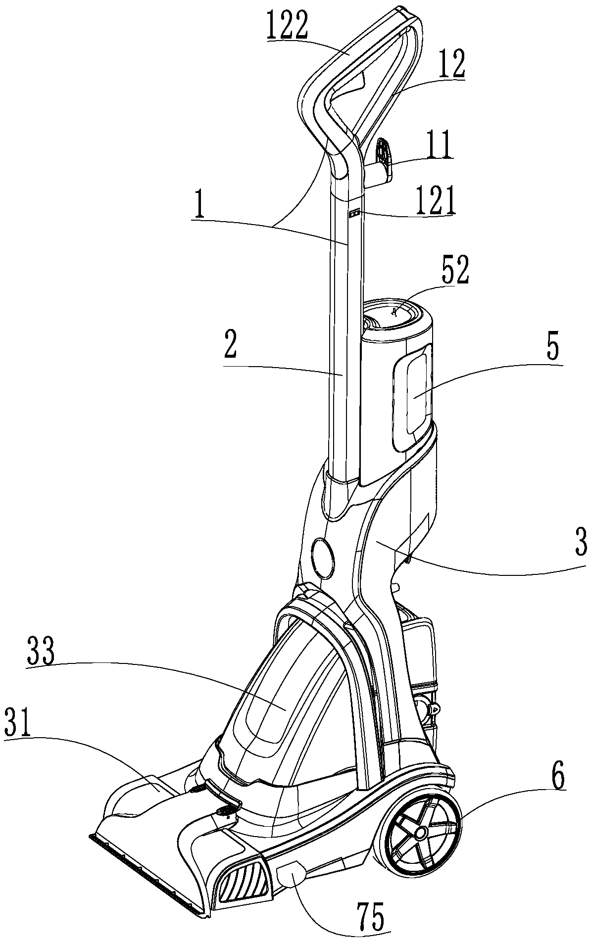 Carpet cleaning machine