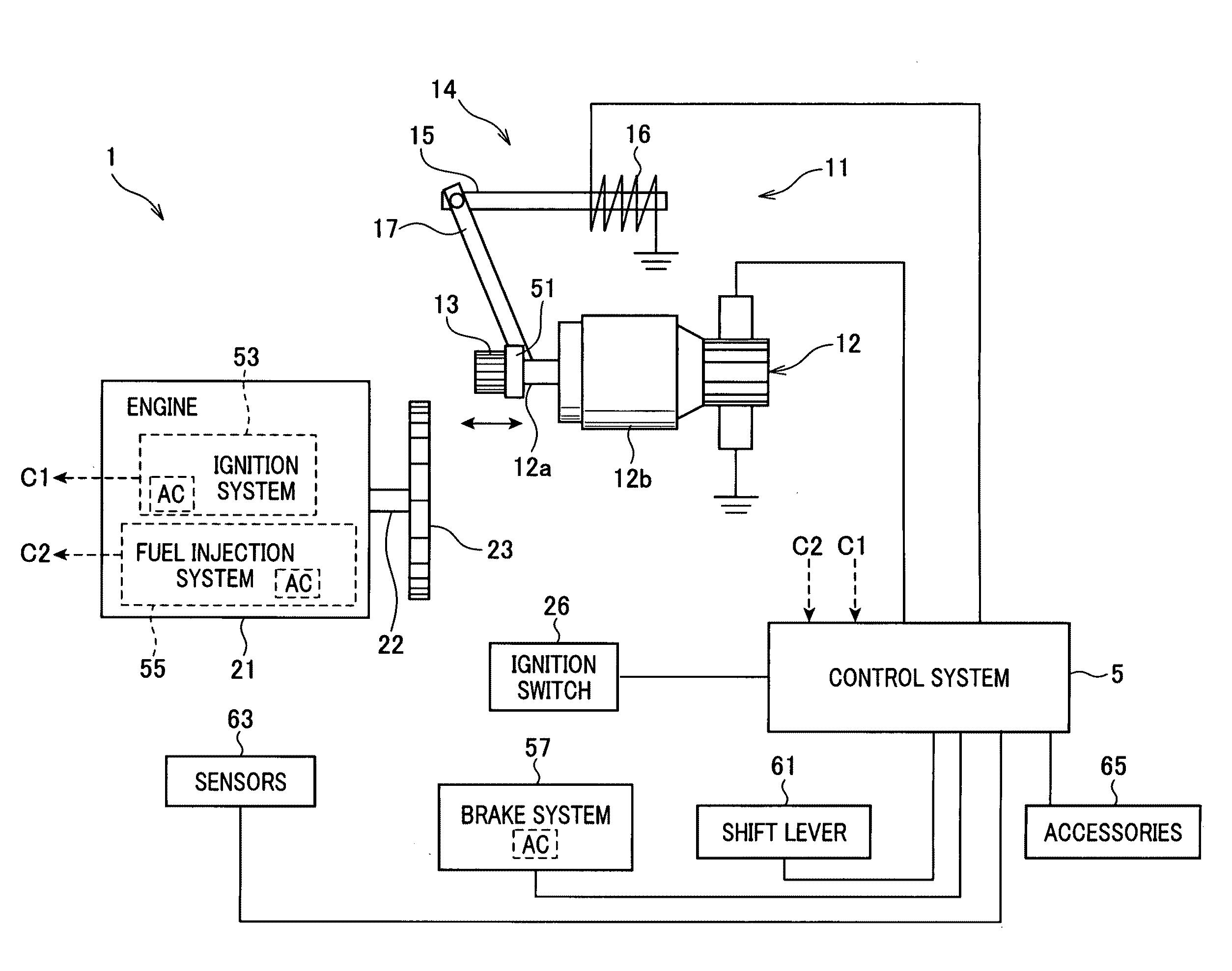 System for restarting internal combustion engine when engine restart condition is met