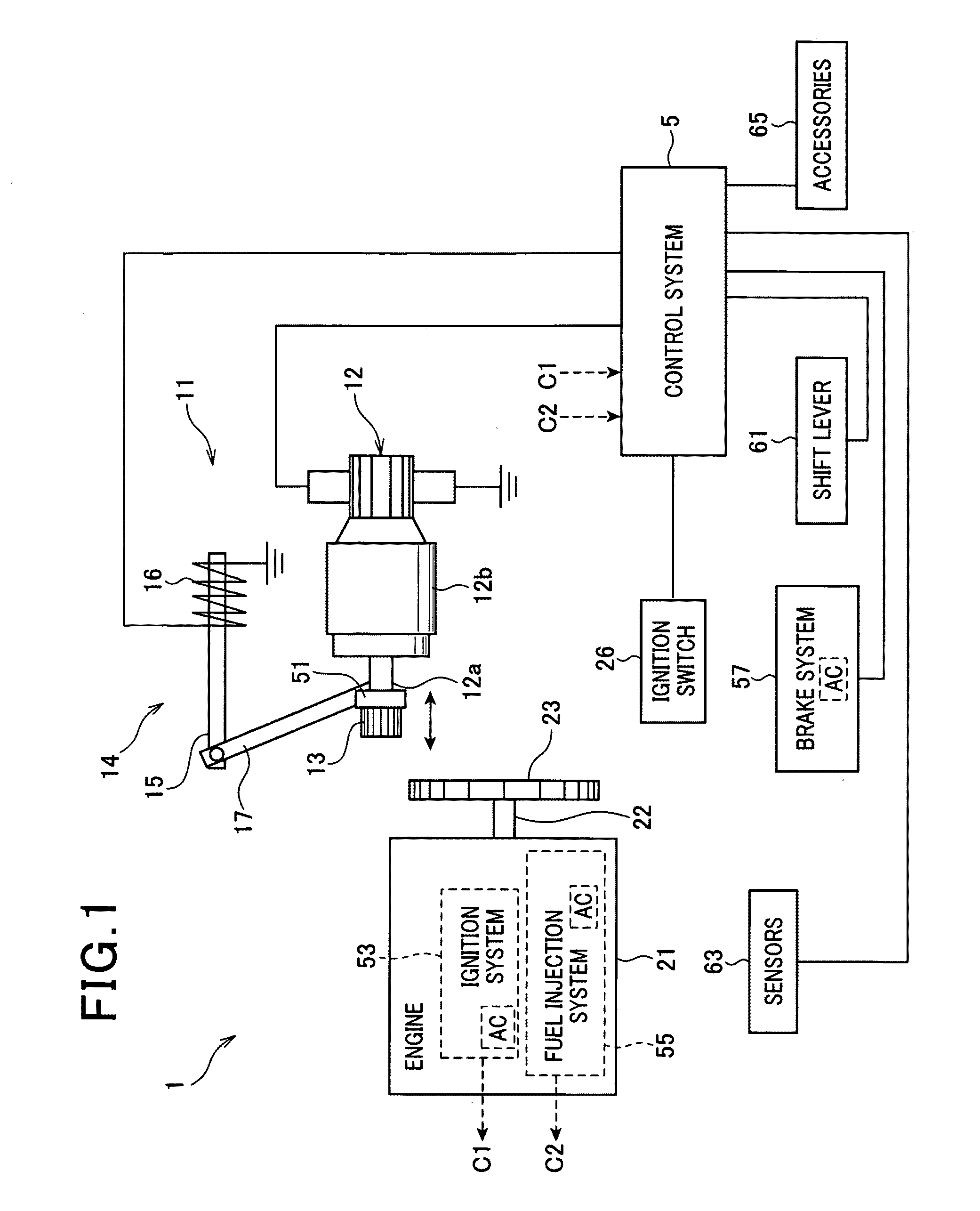 System for restarting internal combustion engine when engine restart condition is met