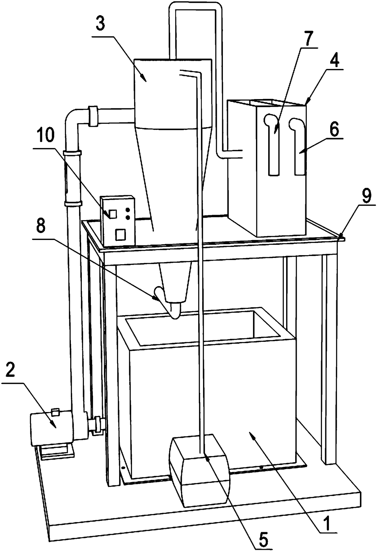 A cyclone aeration method for treating carbon tetrachloride in groundwater and its removal method