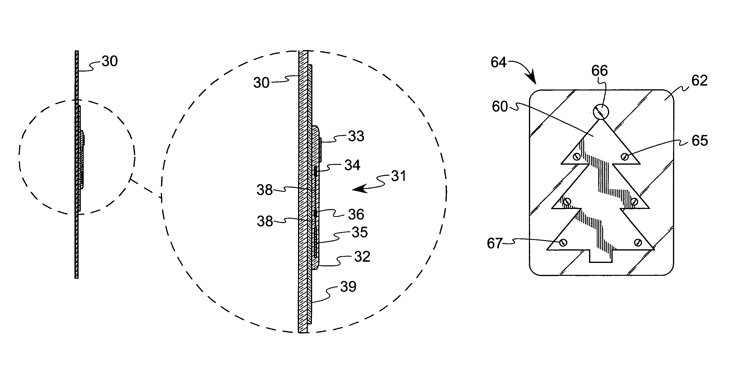 Illuminated display device