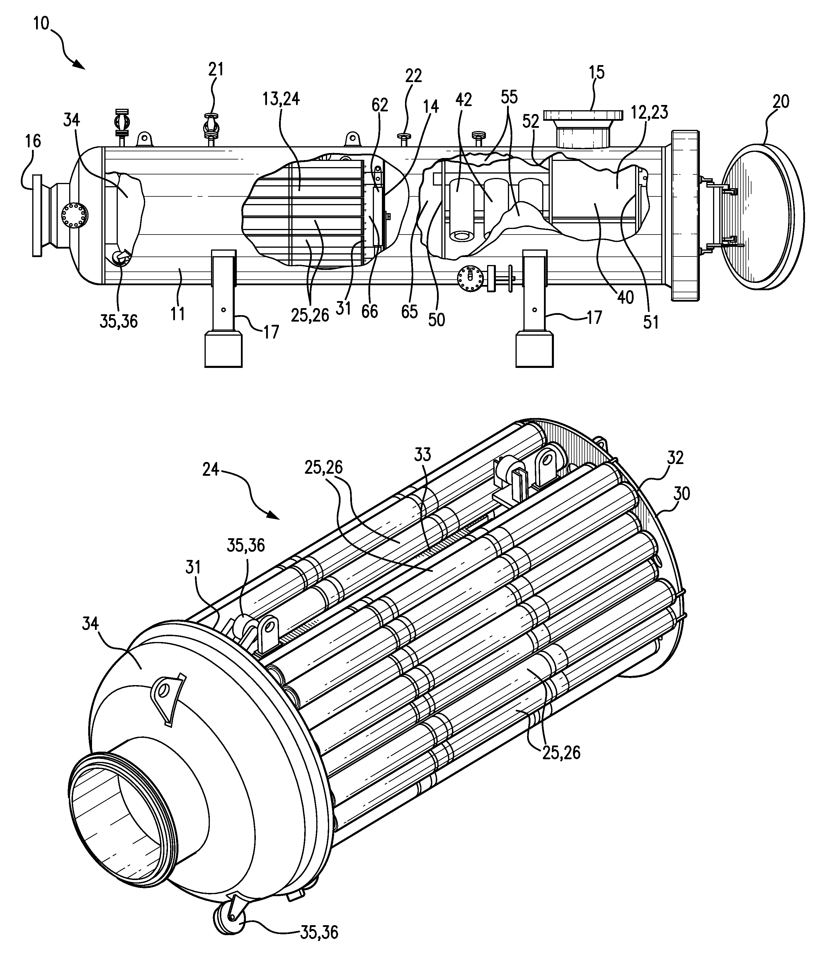 Purification arrangements and methods for gas pipeline systems