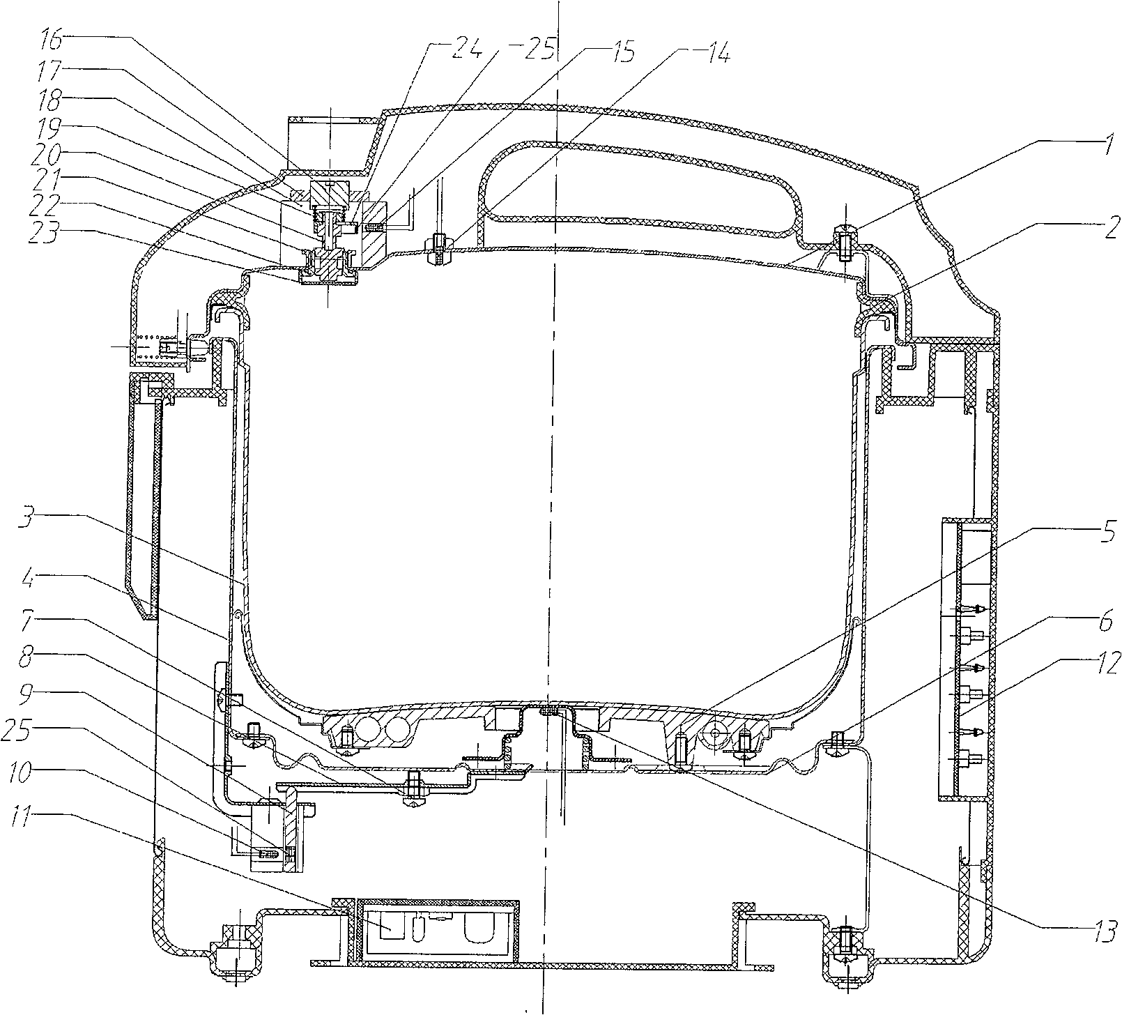 Electronic sensing type electric pressure cooker