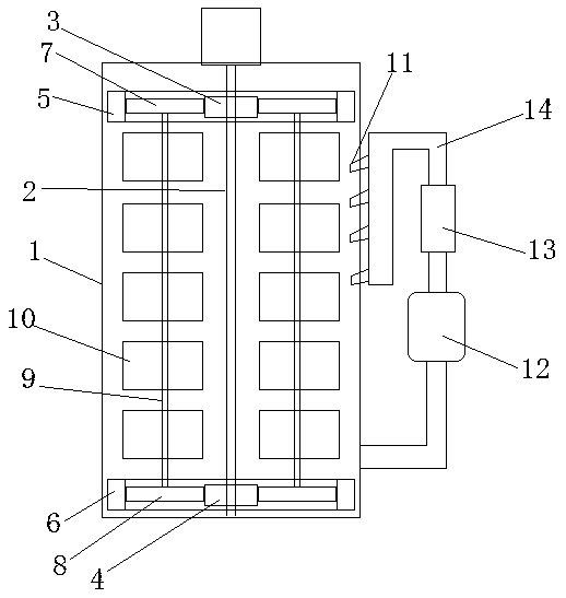 Heat drying equipment for polar plate