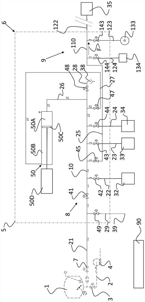 A distribution unit for milk samples comprising two separate parts