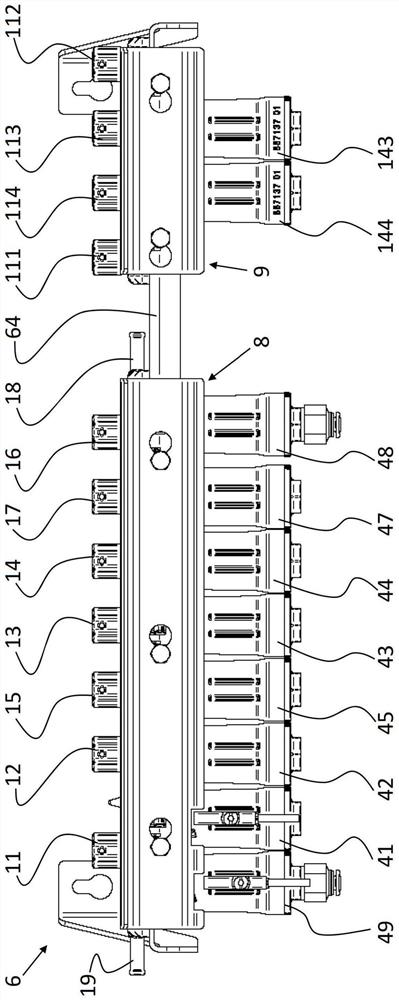 A distribution unit for milk samples comprising two separate parts