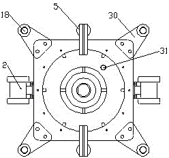 Stirring and screening device and flour mill