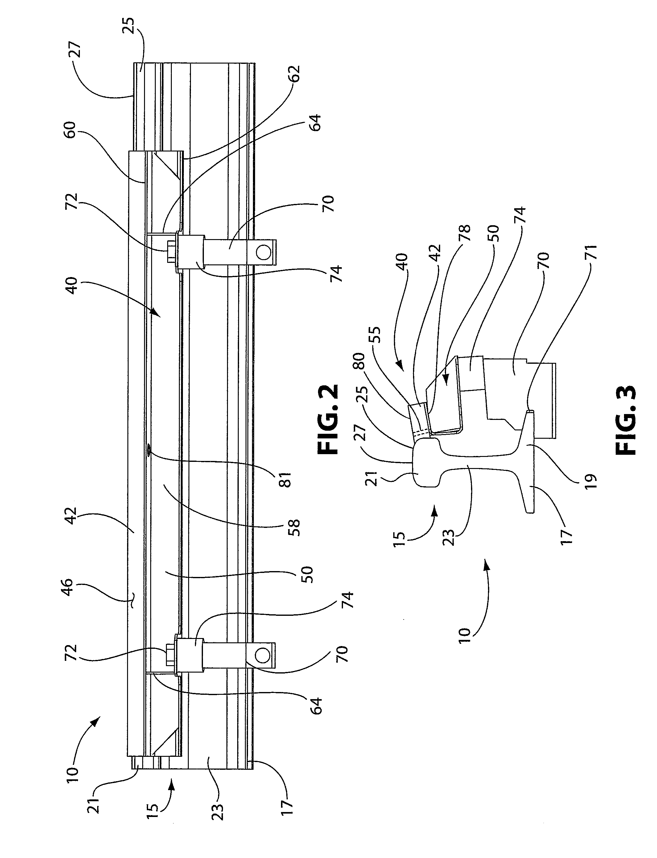 Top of Rail Foam Bar