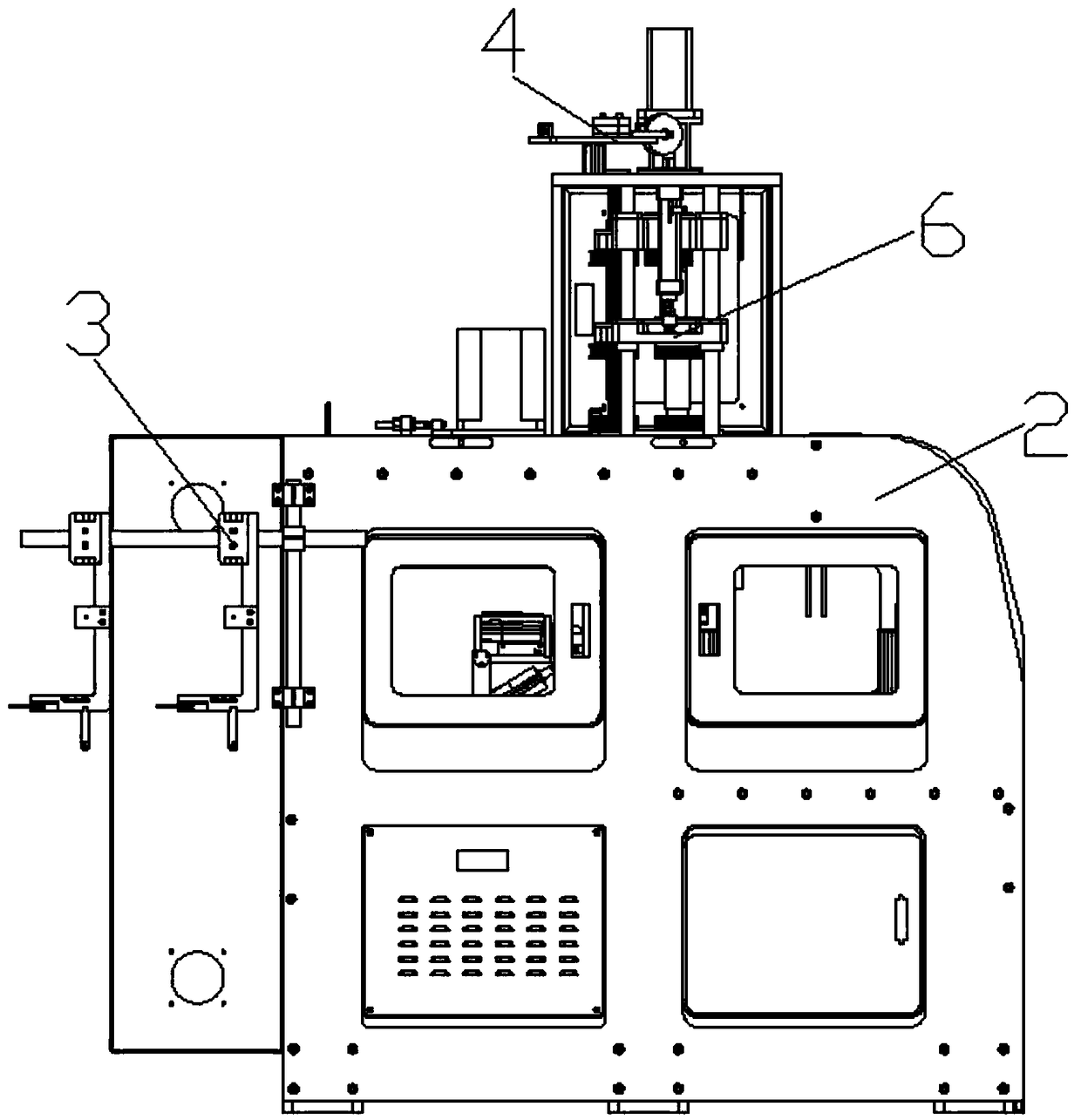 A double-head winding machine