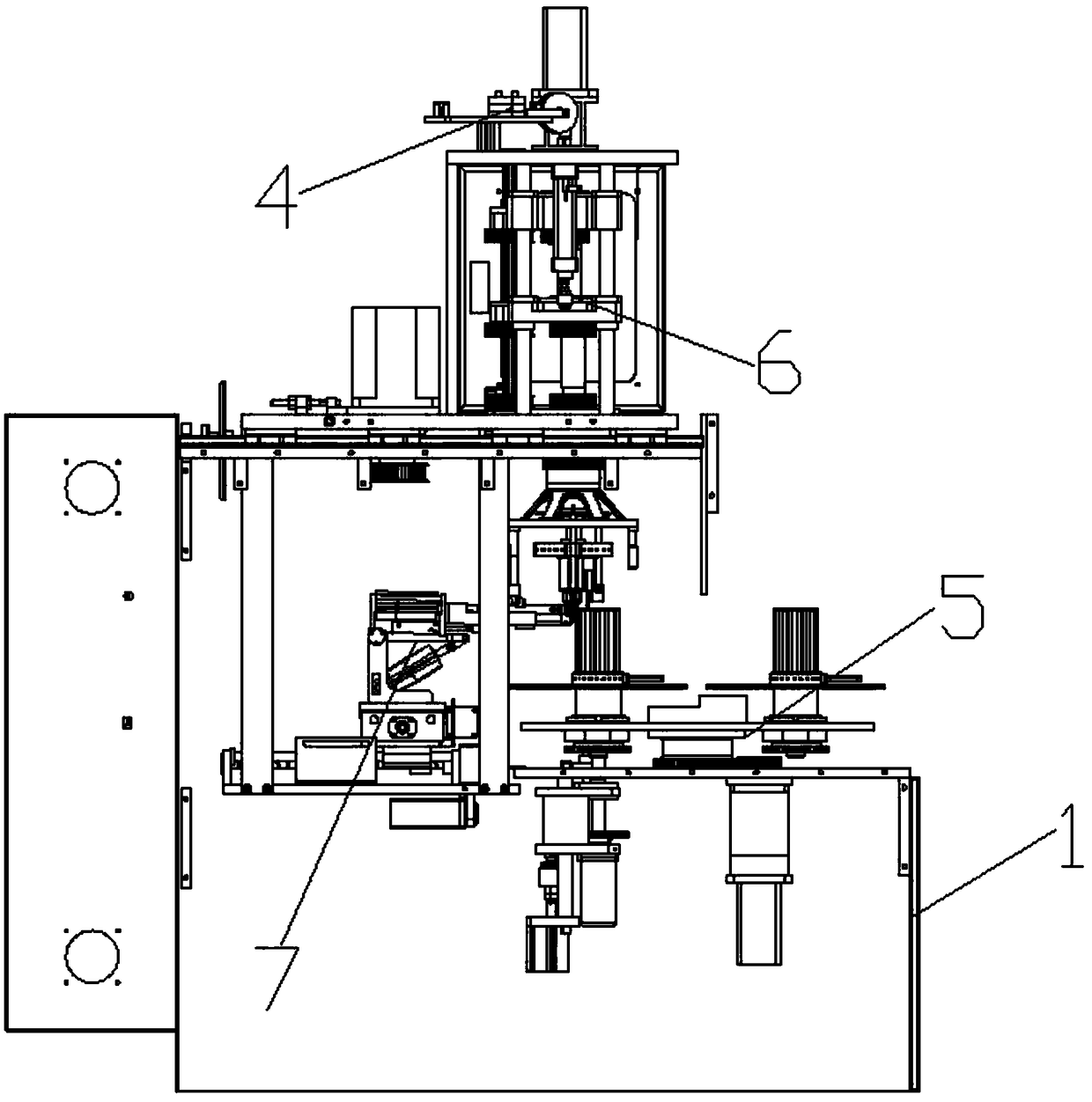 A double-head winding machine