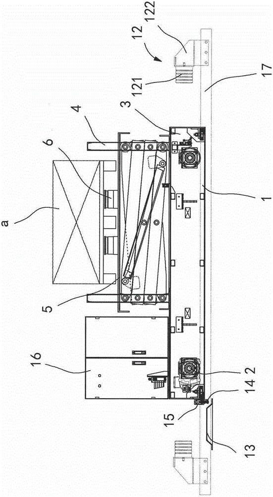 Cargo storing and taking mechanism with sliding rail moving mechanism