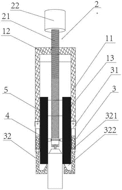 Drawing-type ring-network-cabinet-cable T-type head disassembling device