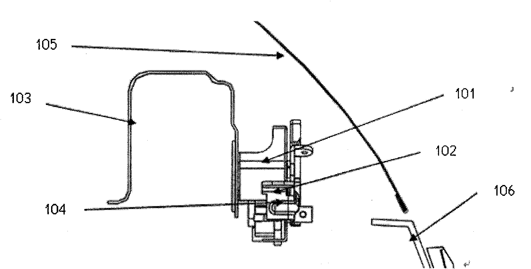 Automotive engine hood lock device