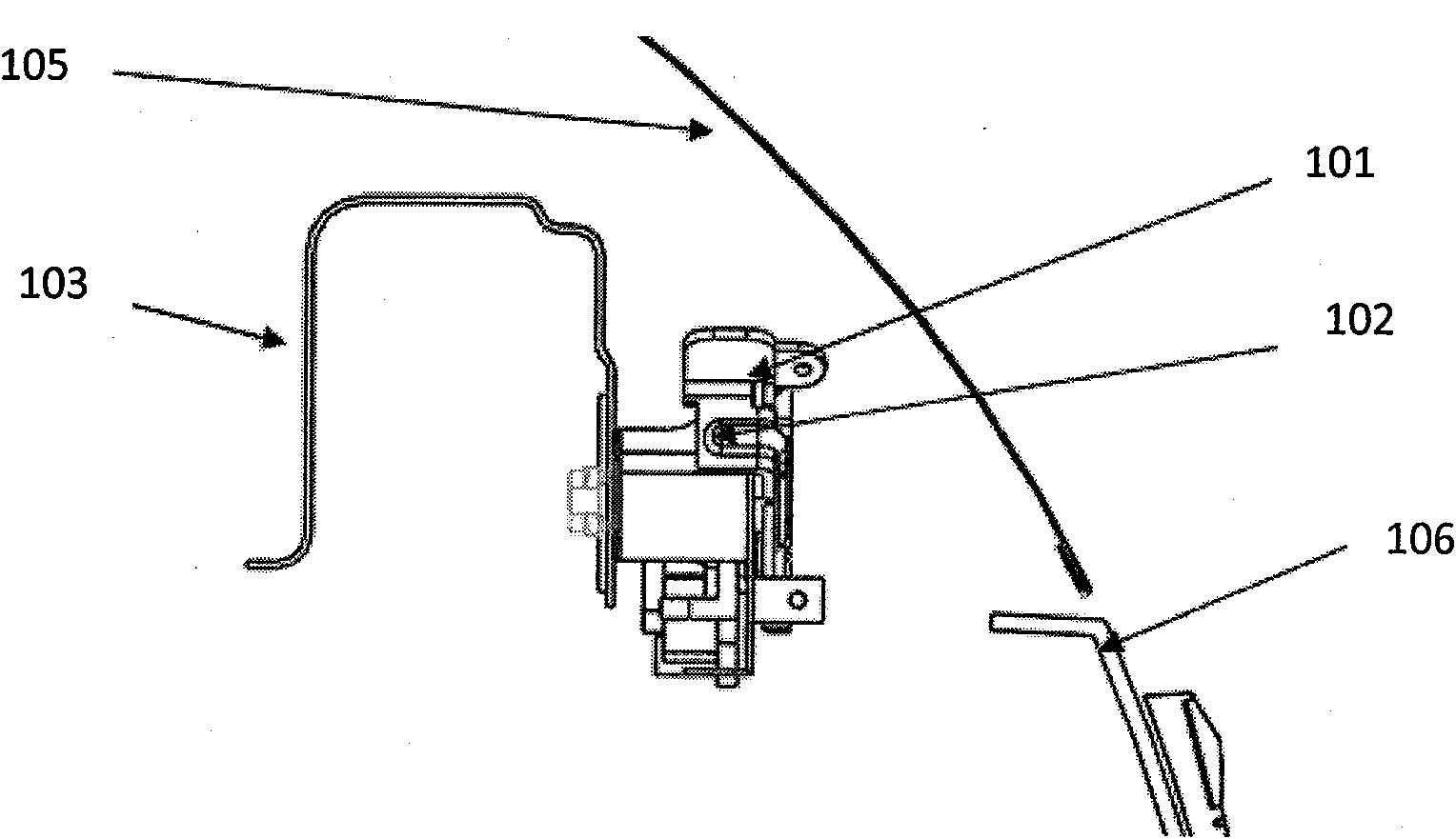 Automotive engine hood lock device