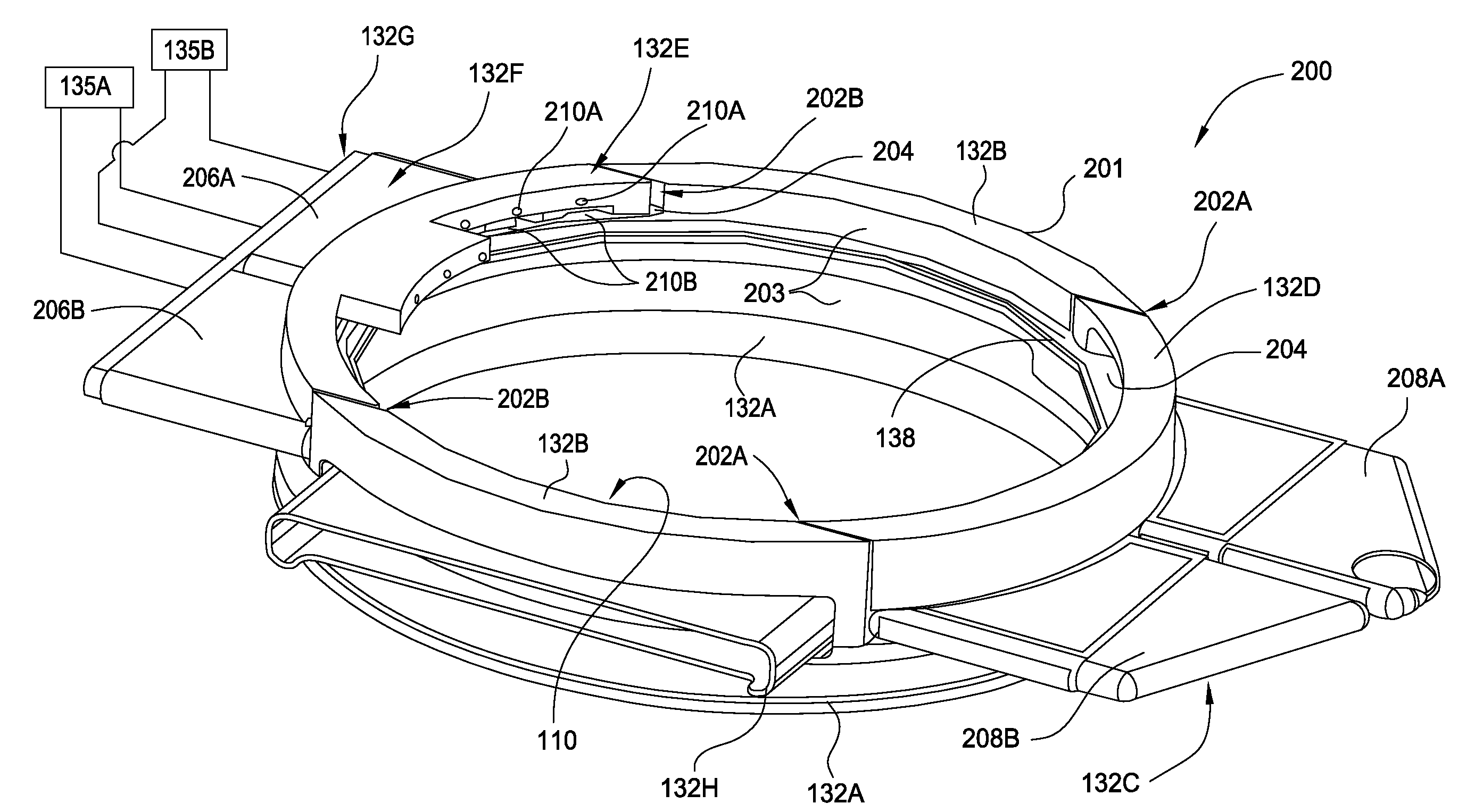 Liner assembly for chemical vapor deposition chamber