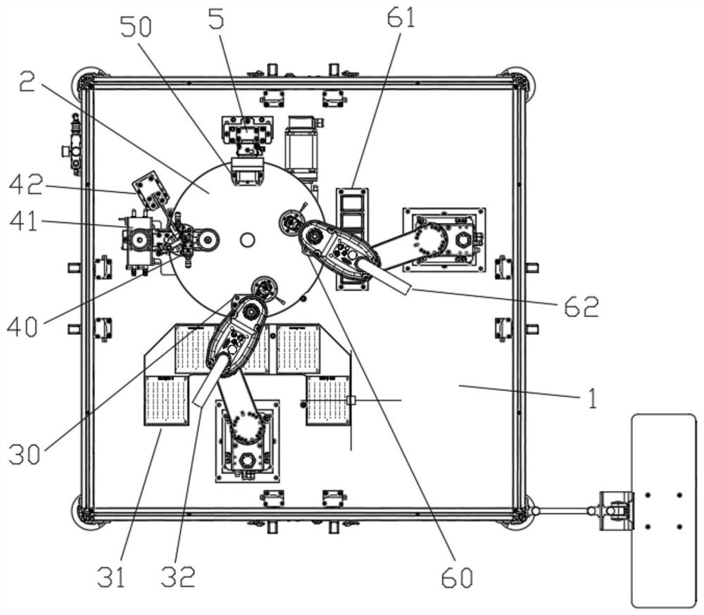 Multi-station rotary type full-automatic edge curling machine for microprobes