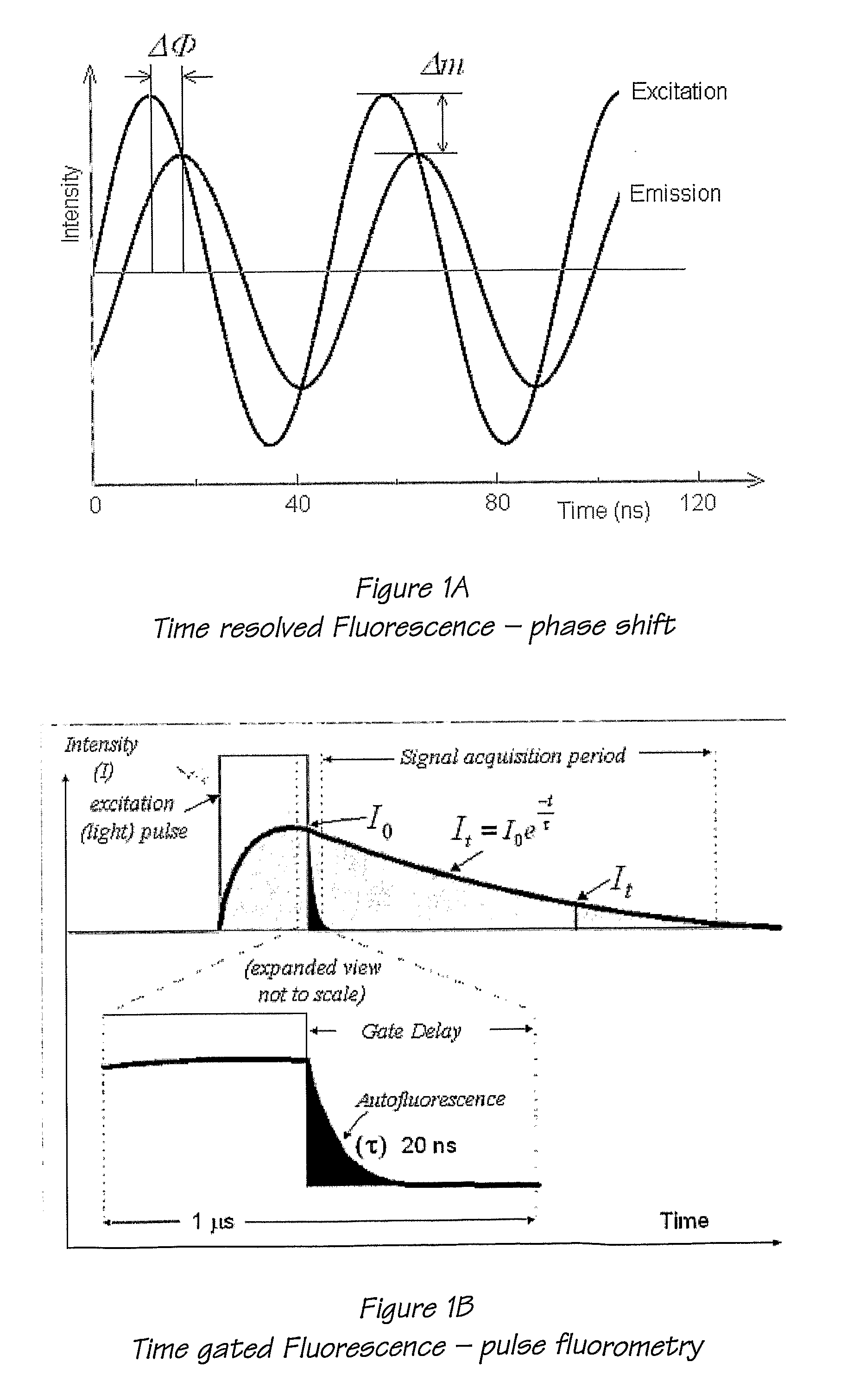 Auto-synchronous fluorescence detection method and apparatus