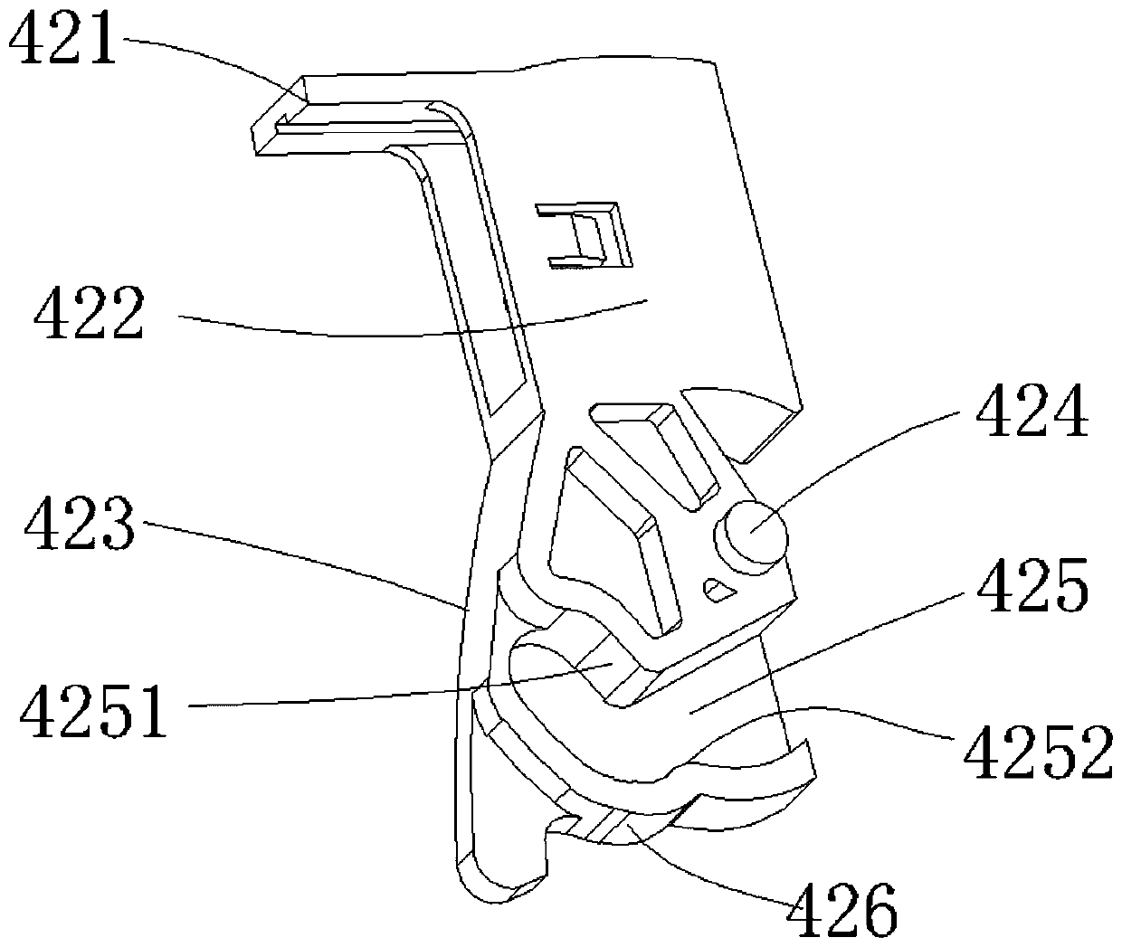 Mute magnetic lock body