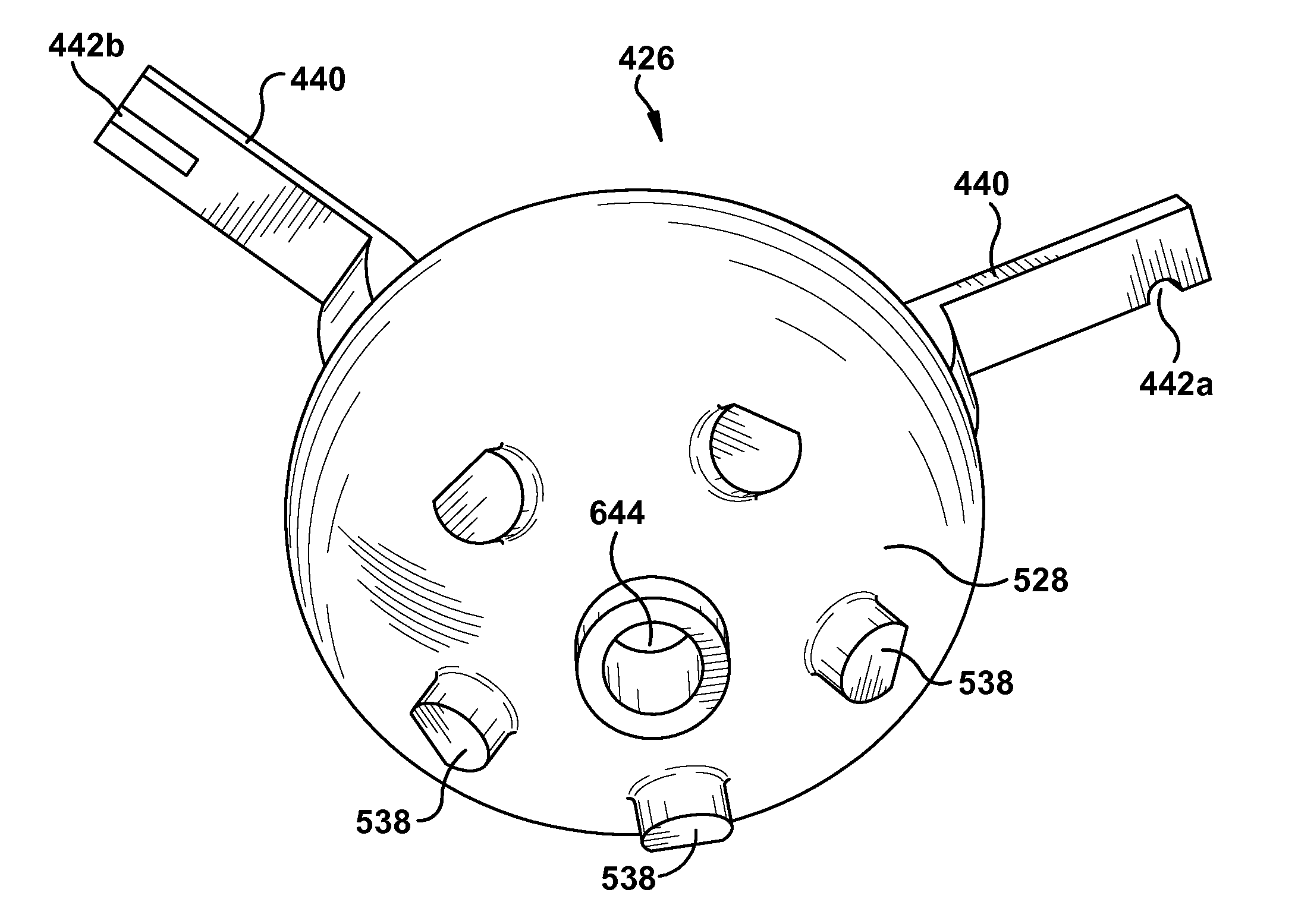 System and method for assisting with attachment of a stock implant to a patient tissue