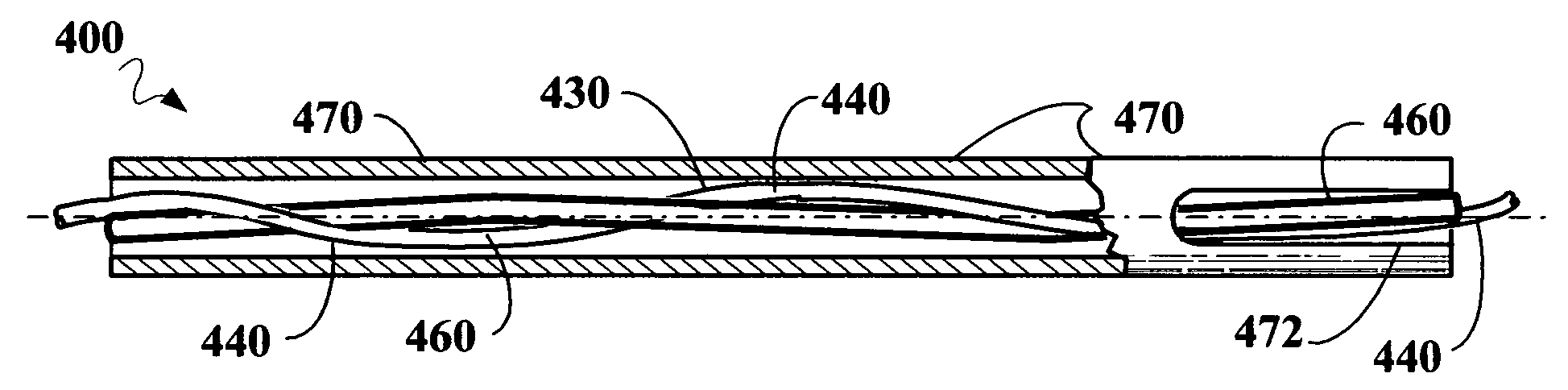 Helical fiber optic mode scrambler