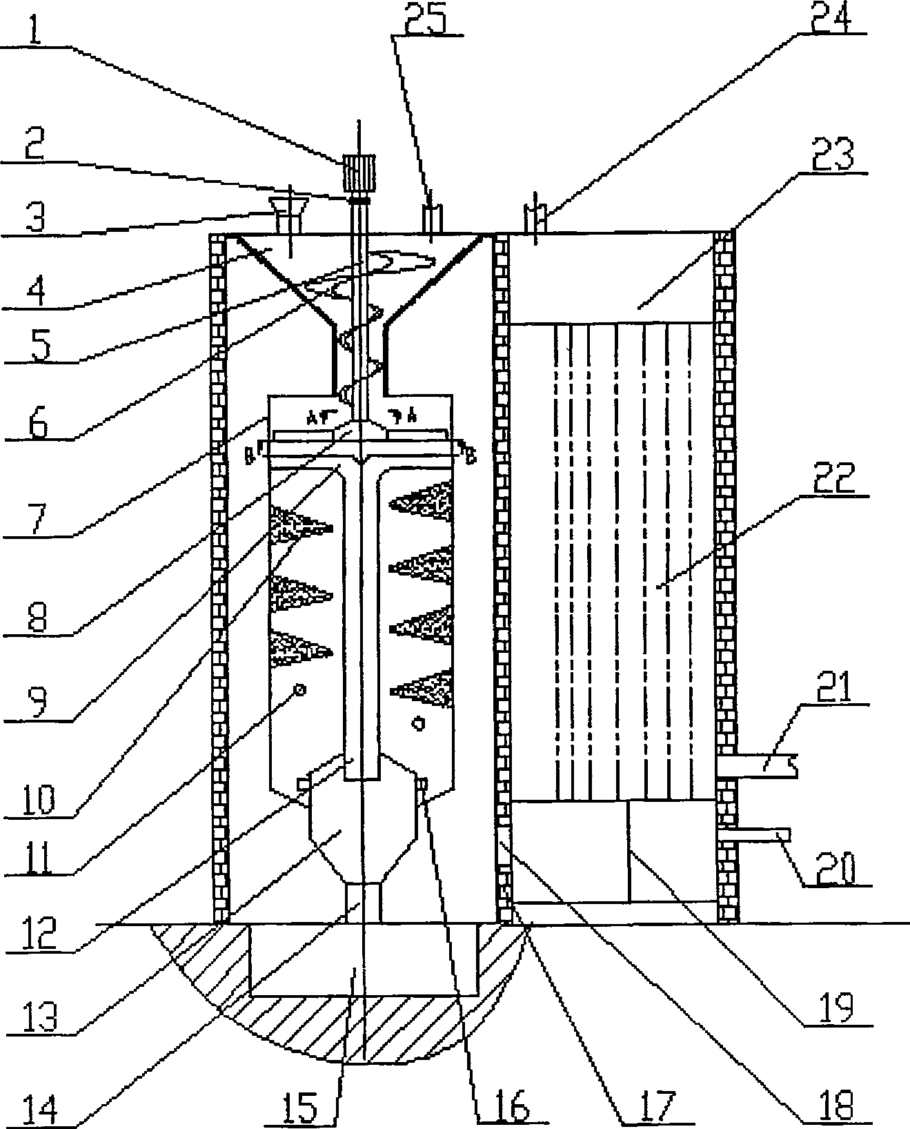 Biomass high temperature combustion boiler