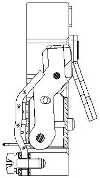 Device structure of a floating static contact assembly