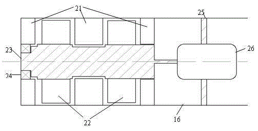 Pressure electricity generating device realizing electricity generation through driving impellers by fluid working medium