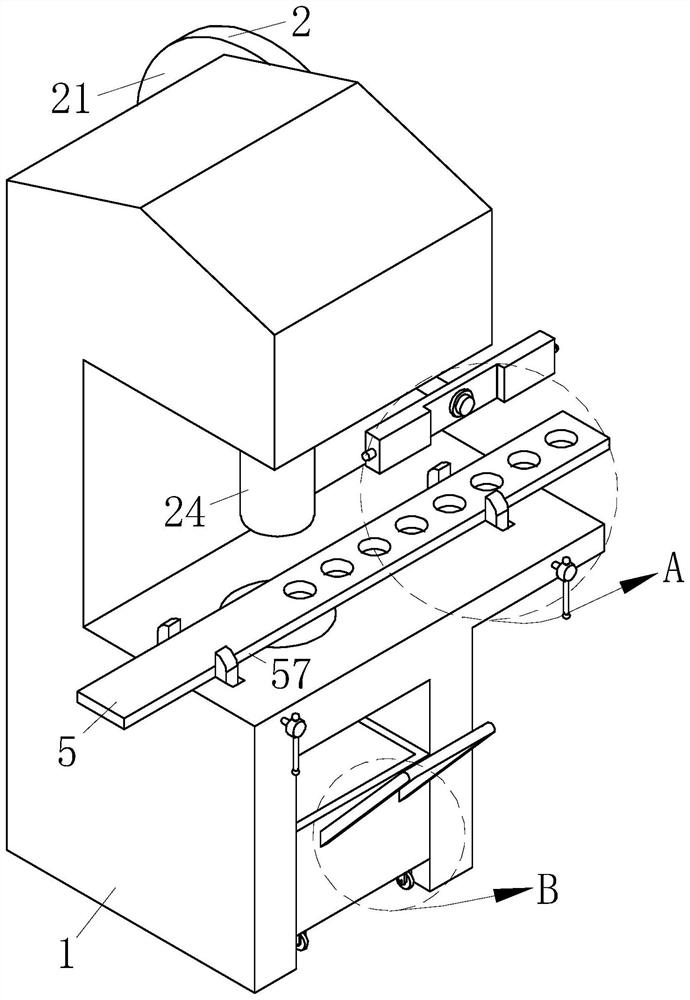 Automatic feeding and stamping device based on Internet of Things