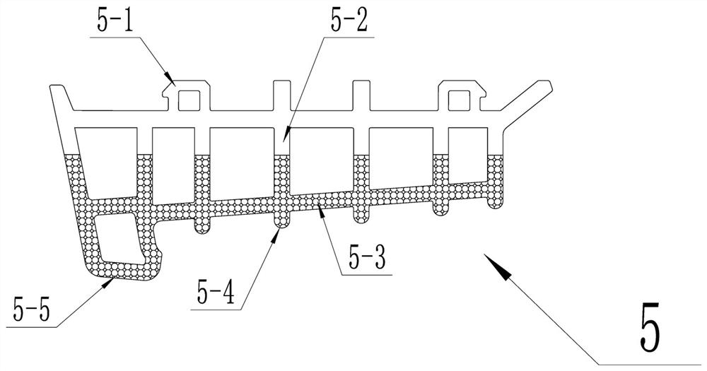 Low-energy-consumption aluminum alloy out-opening window