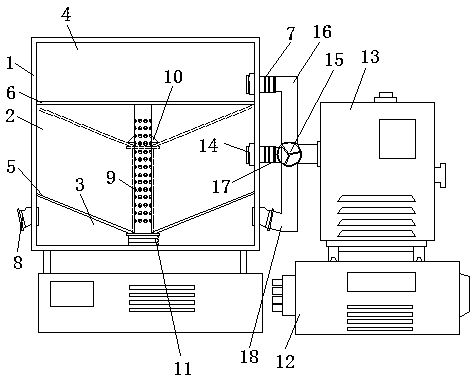 Feeding device for conveying powder