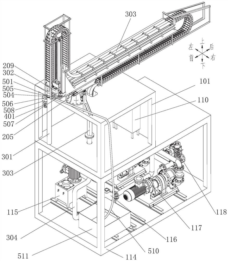 Anti-oil-dripping liquid loading and unloading platform device