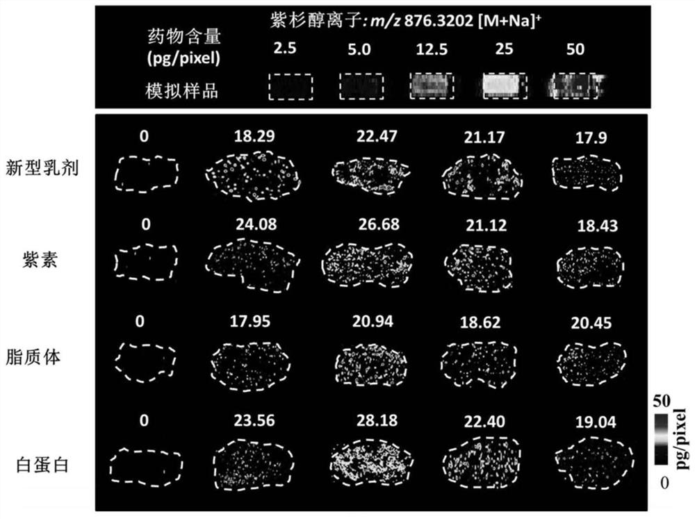 A thin slice of simulated biological tissue, its preparation method and its application and device