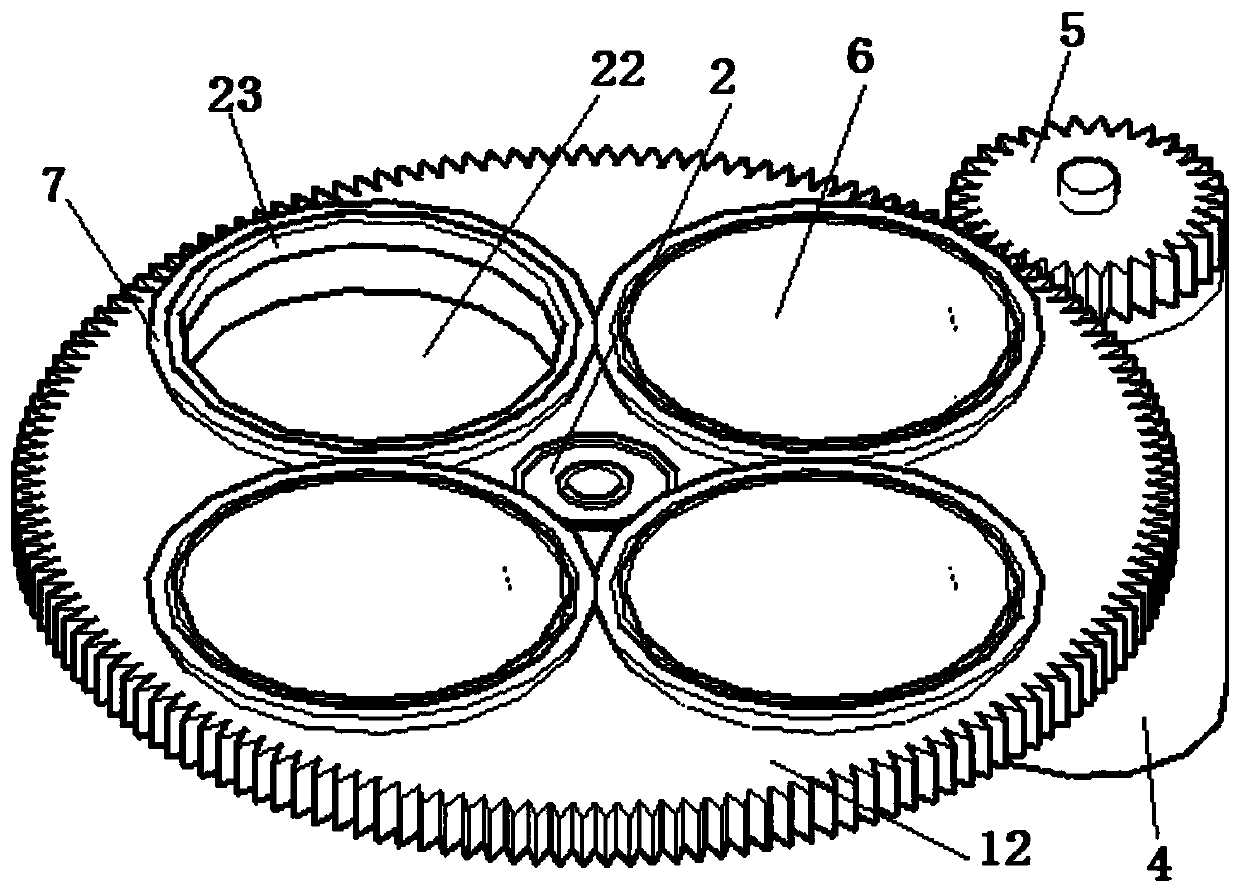 Tea frying device for processing leaflet Guapian tea