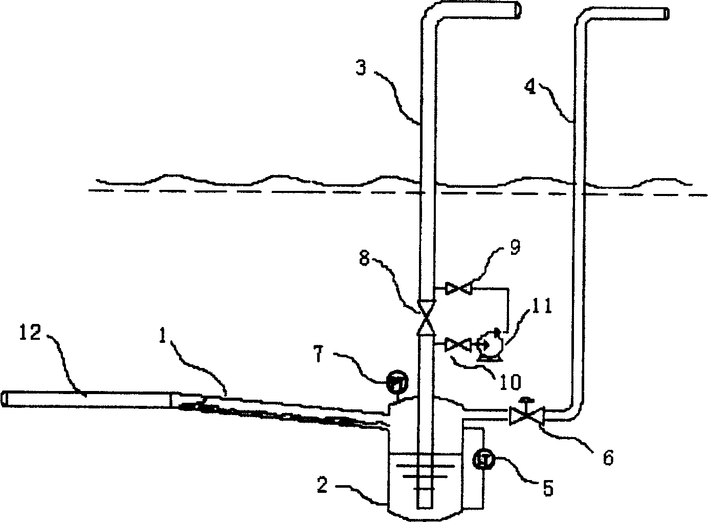 Separator and phase-split conveying method for eliminating plug flow on serious segments by utilizing same