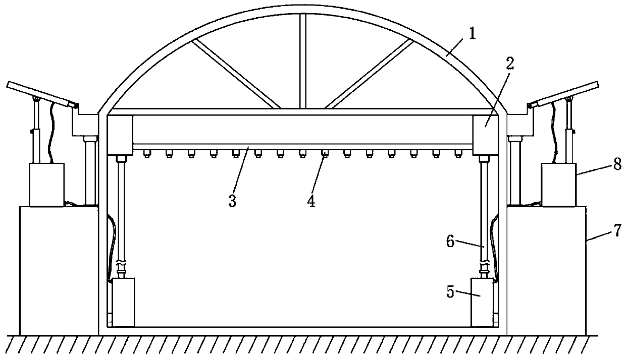 Crop irrigation device for agriculture planting