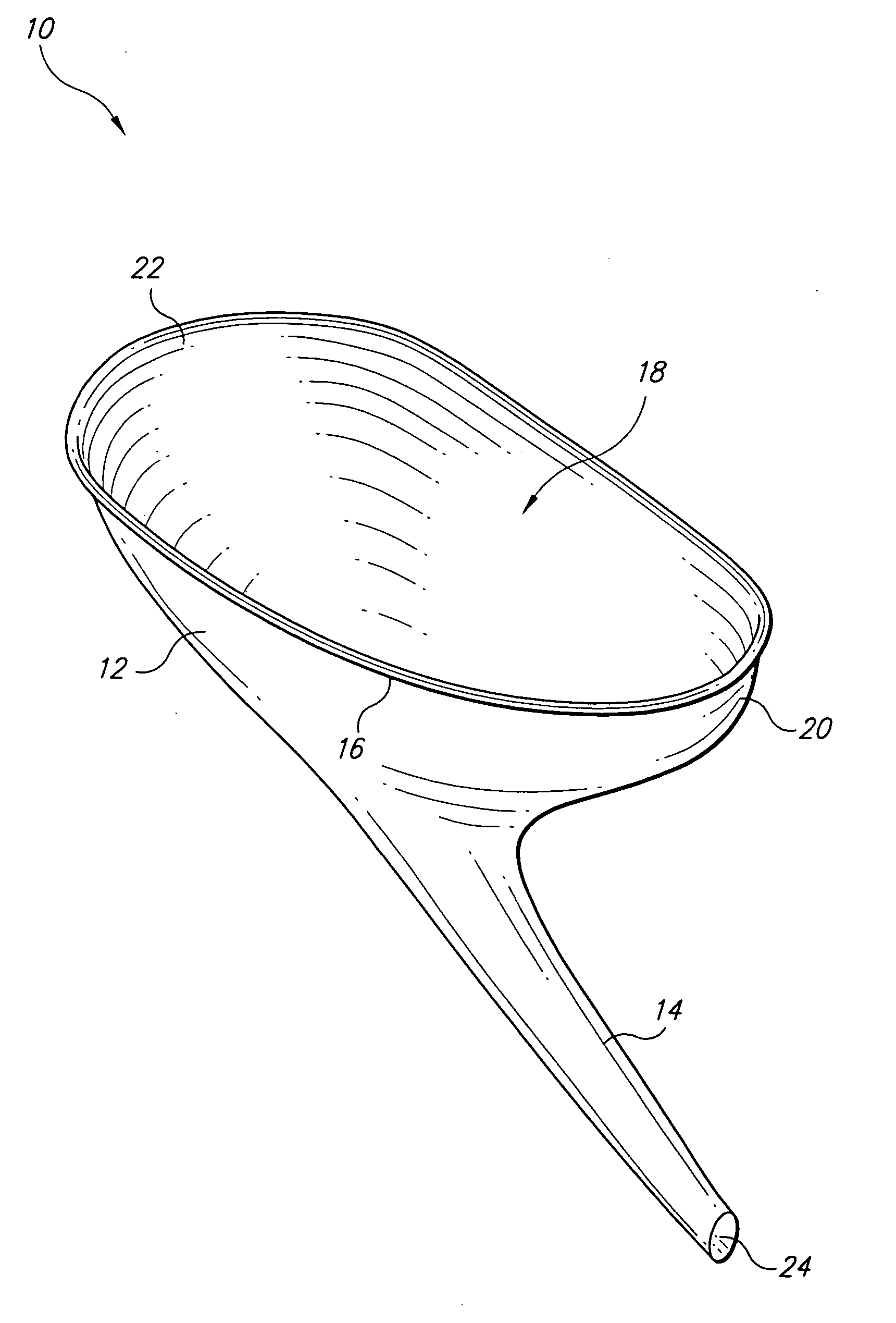 Disposable funnel for urine samples