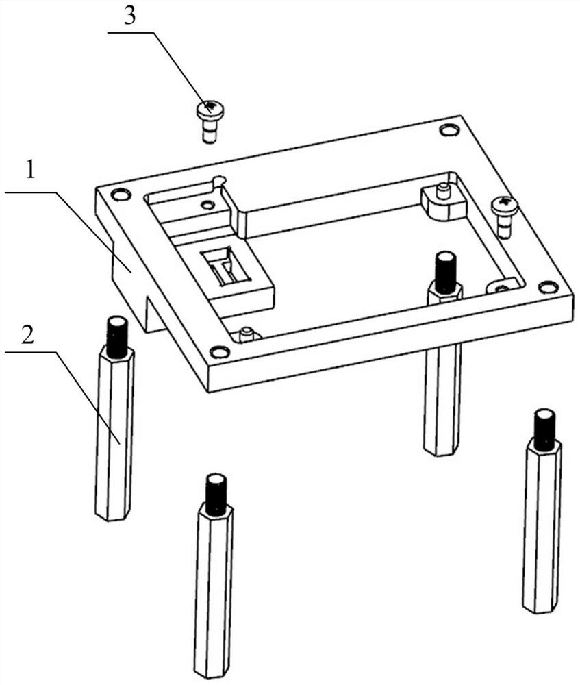 Positioning and fixing tool and method for welding fuzz button connector to printed board