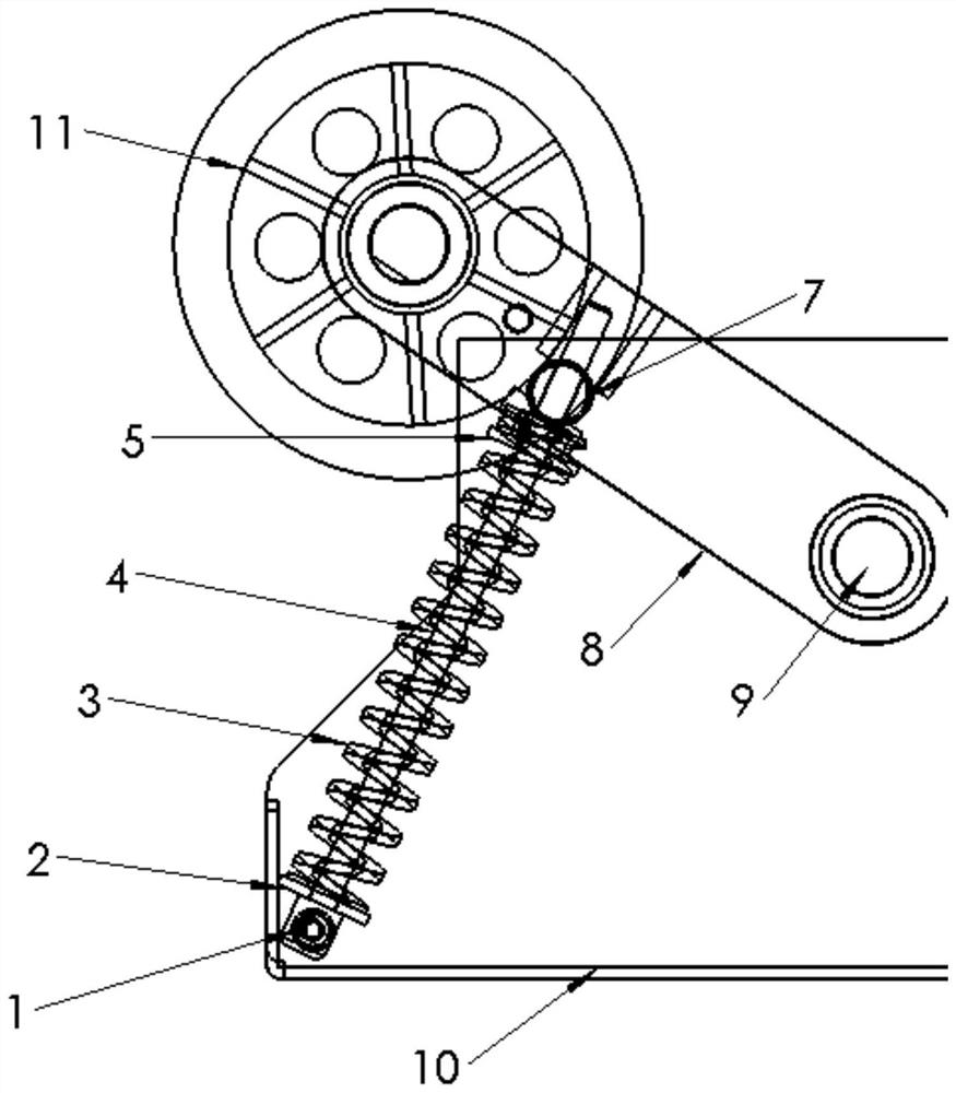 Device for preventing differential deformation of spring