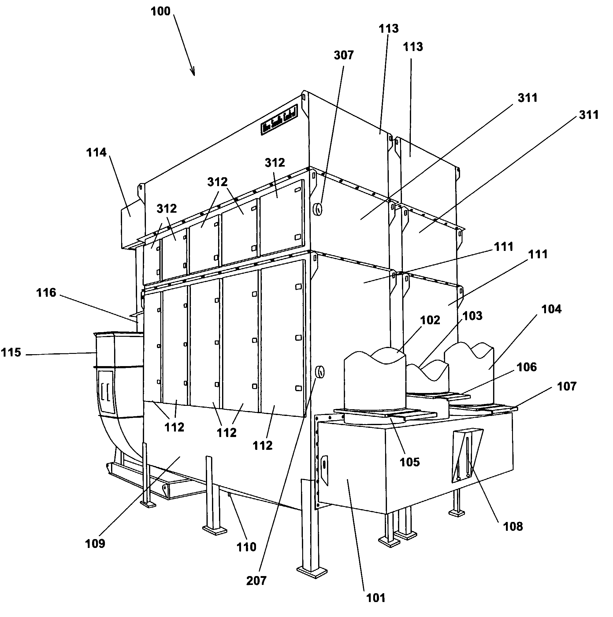 Blue smoke control collector system