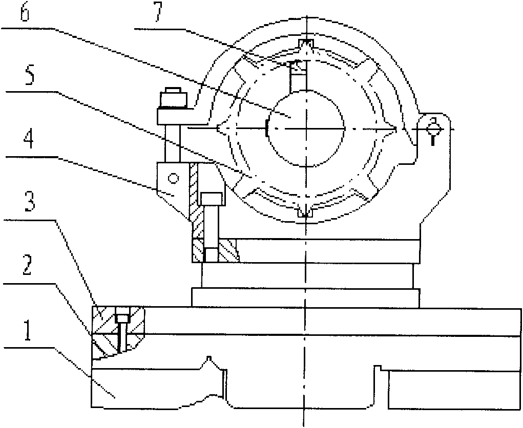 Machining method of long-rod motor stand