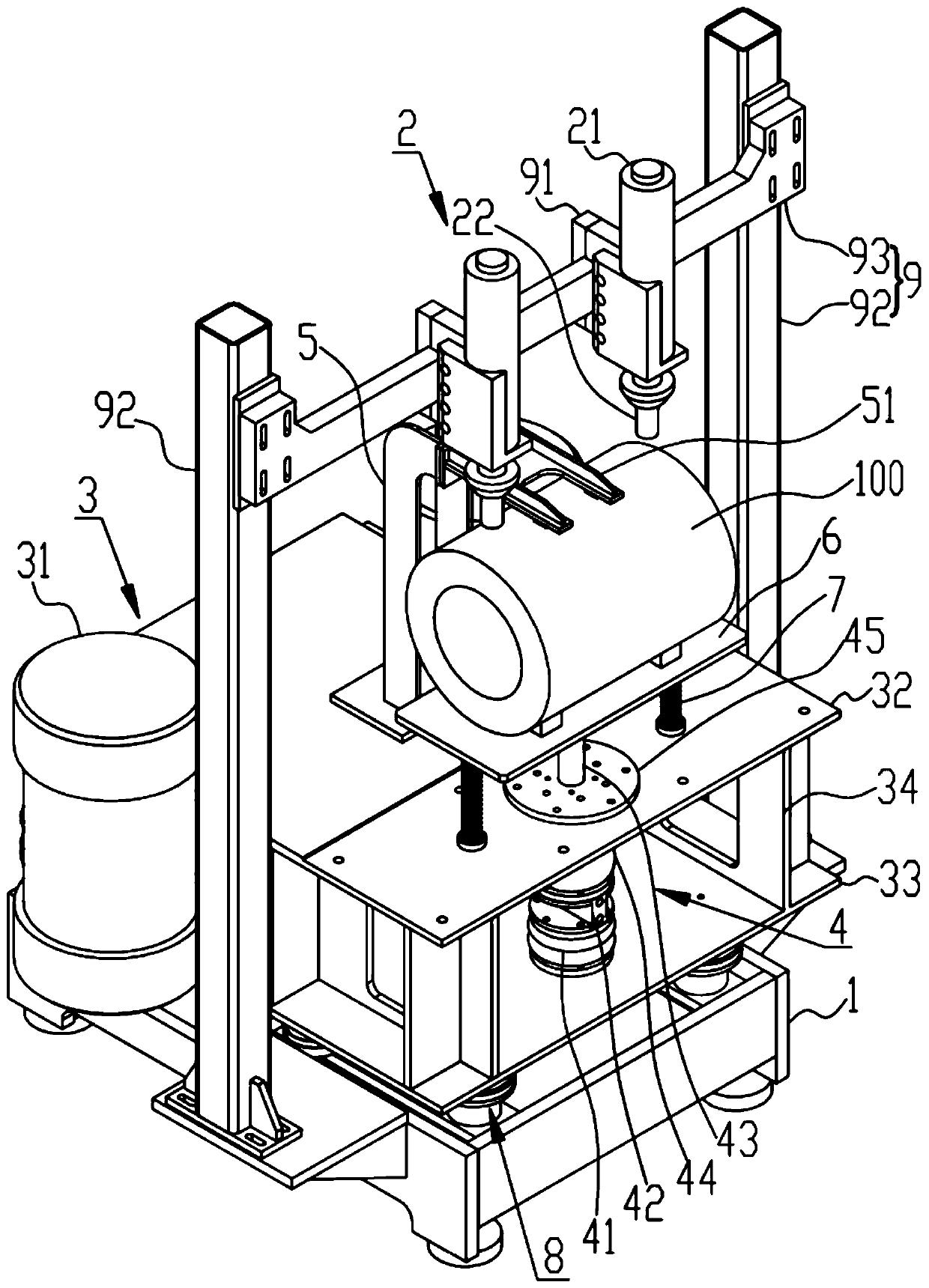 Vertical vibrating sand removal device