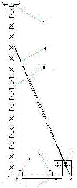 Control support frame applied to high-torque rotary jet mixing pile construction device