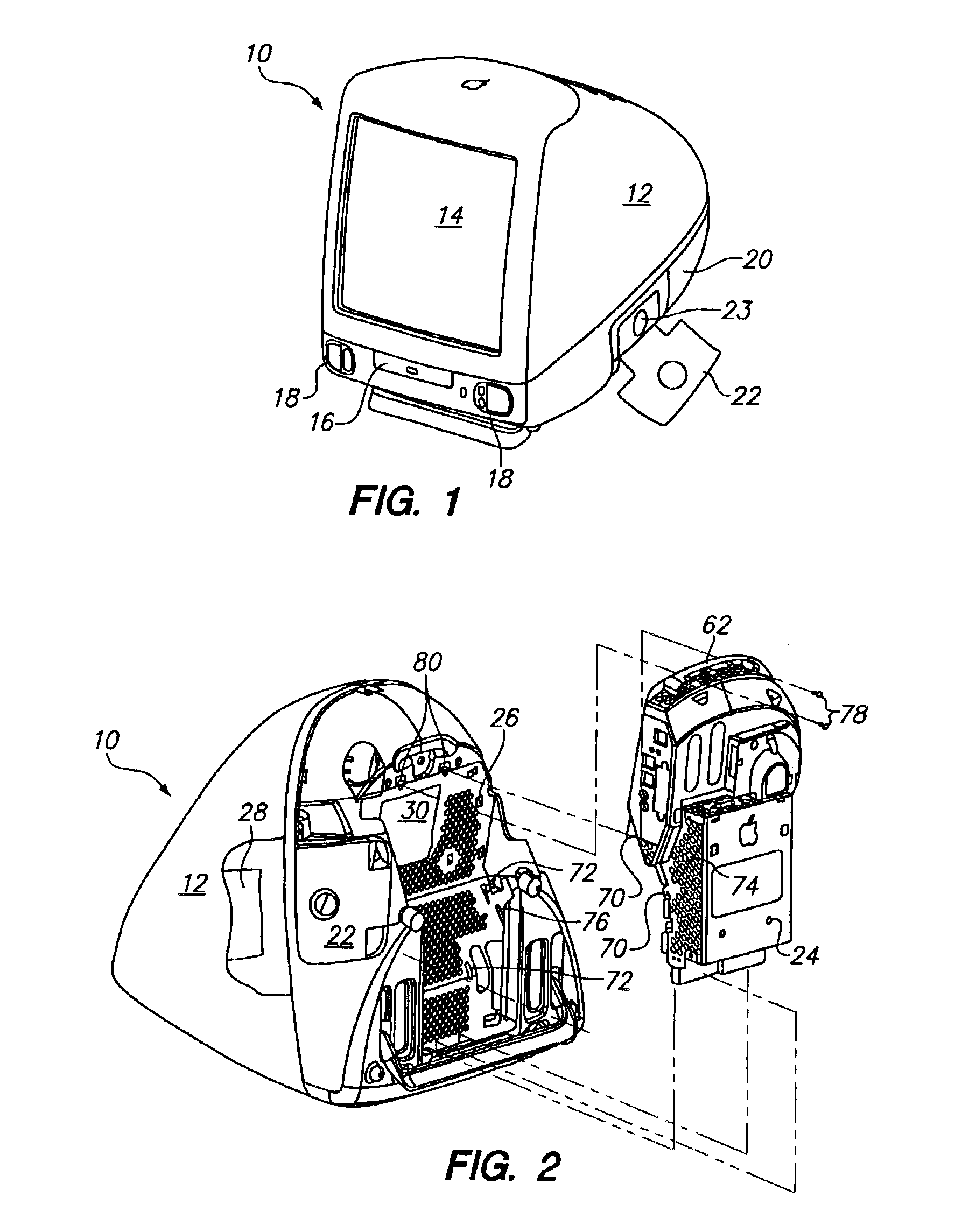 Modular logic board chassis for a desktop computer