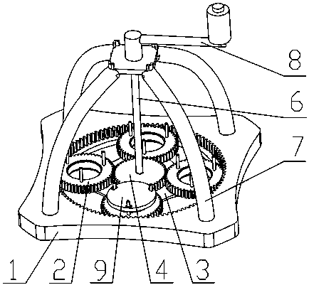 Portable metallographic sample grinding machine