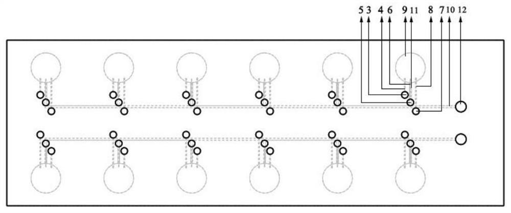 Double-layer micro-fluidic chip and kit and method for detecting novel coronavirus