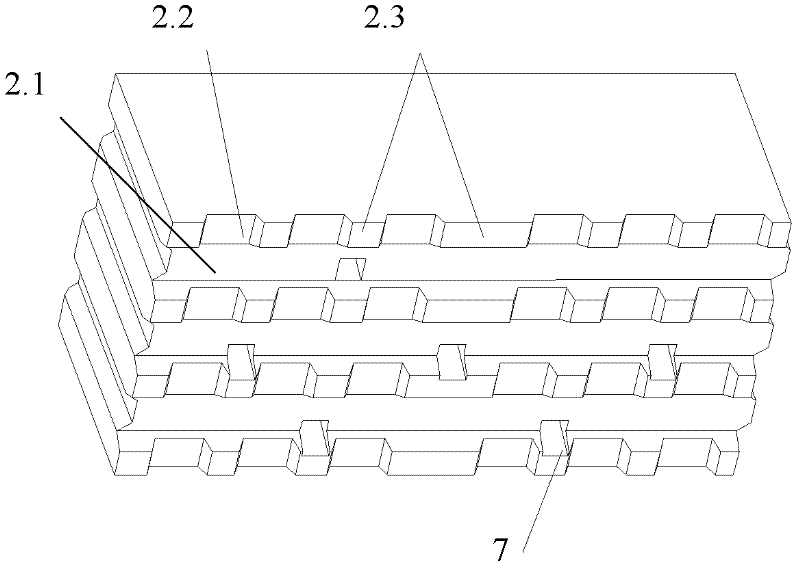 Irregular brick and wall body structure made from same