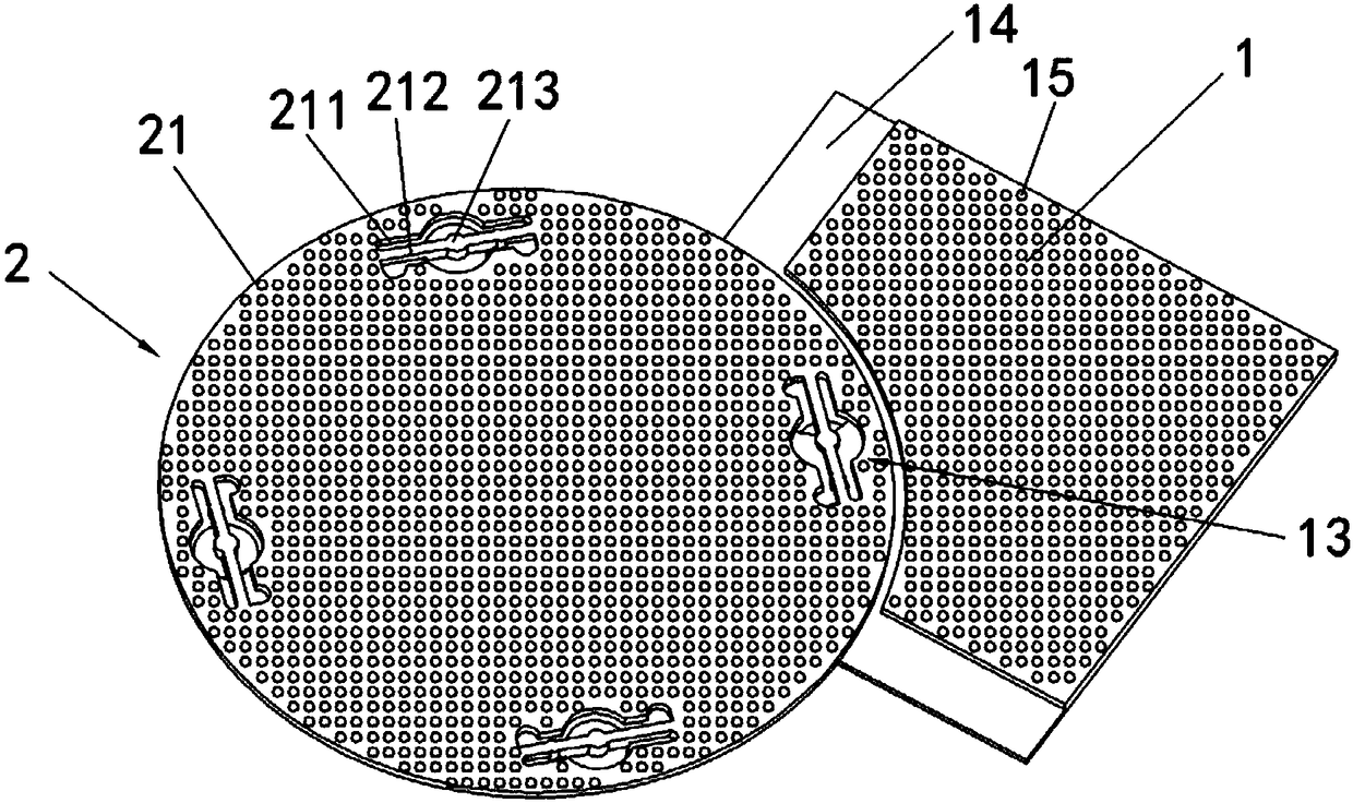 Floor support base plate and prepared technology and module type laying assembly