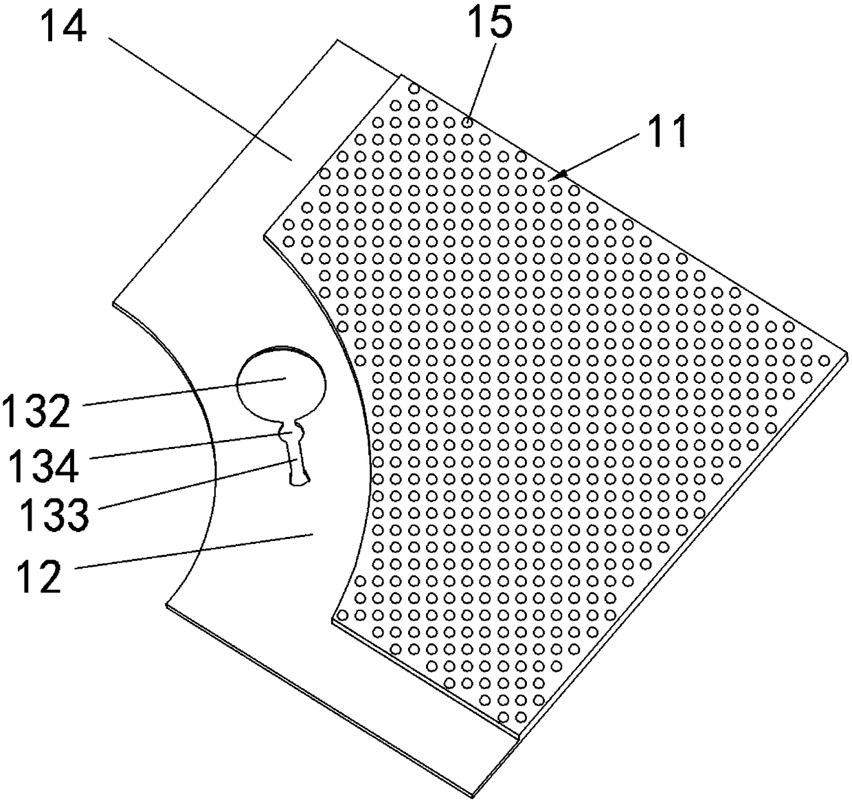 Floor support base plate and prepared technology and module type laying assembly